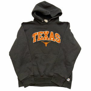 Russel Texas Longhorns Black Pullover Varsity Sweatshirt Hoodie Men Small Unisex